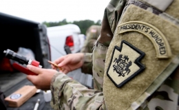Pennsylvania Army National Guard Staff Sgt. Amanda Elsenboss prepares her ammunition before the East Coast Full Bore Championships at Camp Butner, N.C., May 11, 2021. (Photo By: Sgt. 1st Class Whitney Hughes)