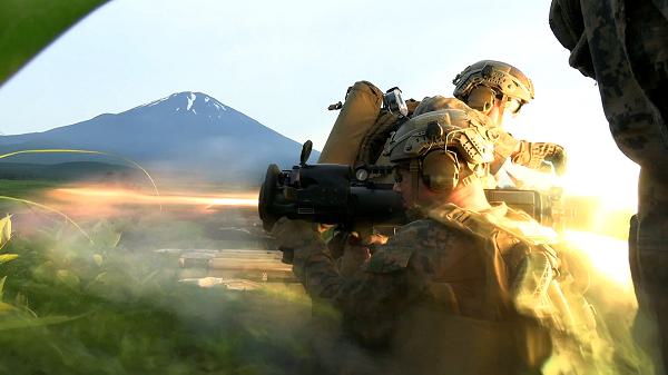 U.S. Marines fire a M3E1 Multi-purpose Anti-armor Anti-personnel Weapon System during a high explosives range as part of Fuji Viper 24.3 at Combined Arms Training Center Camp Fuji, Japan, June 20, 2024. Fuji Viper is an annual exercise that enables Marines operating in Japan the opportunity to conduct combined arms live-fire training and maintain operational readiness, tactical proficiency, and lethality within the first island chain. The Marines are forward deployed in the Indo-Pacific under the 4th Marines, 3d Marine Division as part of the Unit Deployment Program. (U.S. Marine Corps video by Cpl. Anna Geier)