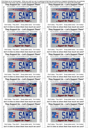 SOT Florida Car Door Plate Card 400