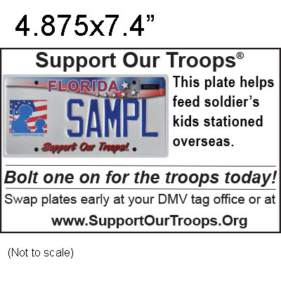 Church Bulletin Ad 4.875x7.4" Feed soldier’s kids stationed overseas