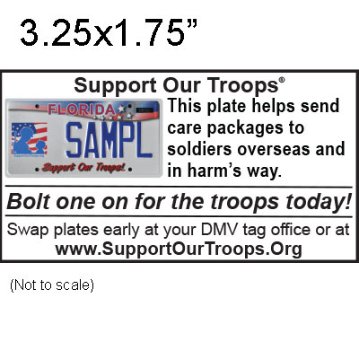 Church Bulletin Ad 3.25x1.75" Send care packages to soldiers