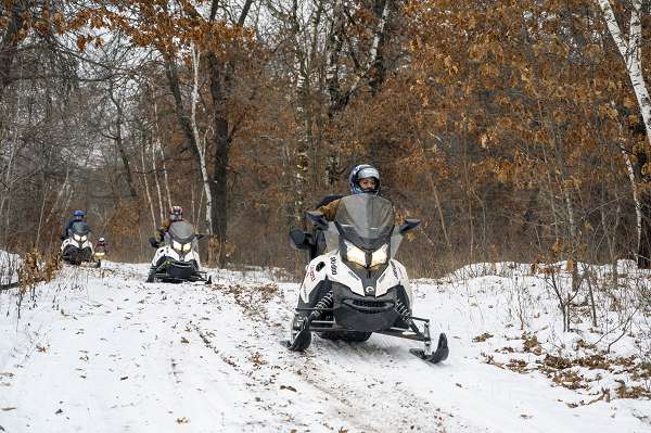 Navy Divers… On Snowmobiles?